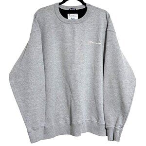 Vintage Champion Crewneck Sweatshirt Heather Gray Mens XXL C Logo